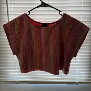 short sleeve cropped shirt